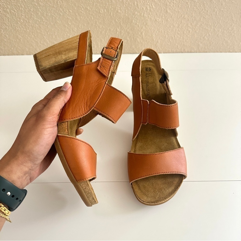 El Naturalista Women's Kuna N5020 High Heel Sandals in Tan Brown sz EU 41/US 10 - Picture 2 of 16
